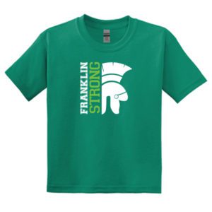 Gildan Youth DryBlend 50 Cotton/50 Poly T-Shirt with Franklin Strong Logo