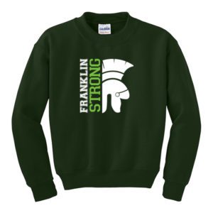 Gildan Youth Heavy Blend Crewneck Sweatshirt with Franklin Strong Logo