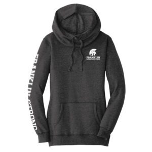 District Women's Lightweight Fleece Hoodie with Franklin Elementary Logo